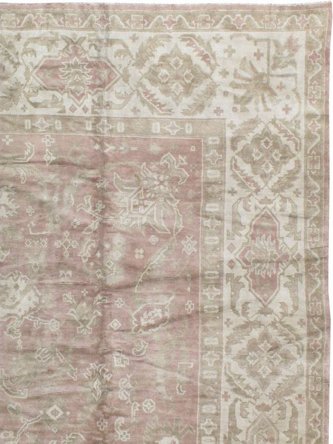 Antique European Oushak Carpet, No.16839 - Gss