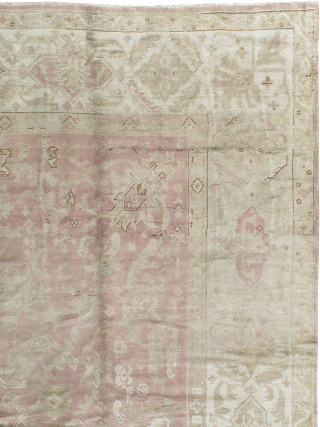 Antique European Oushak Carpet, No.16839 - Gss