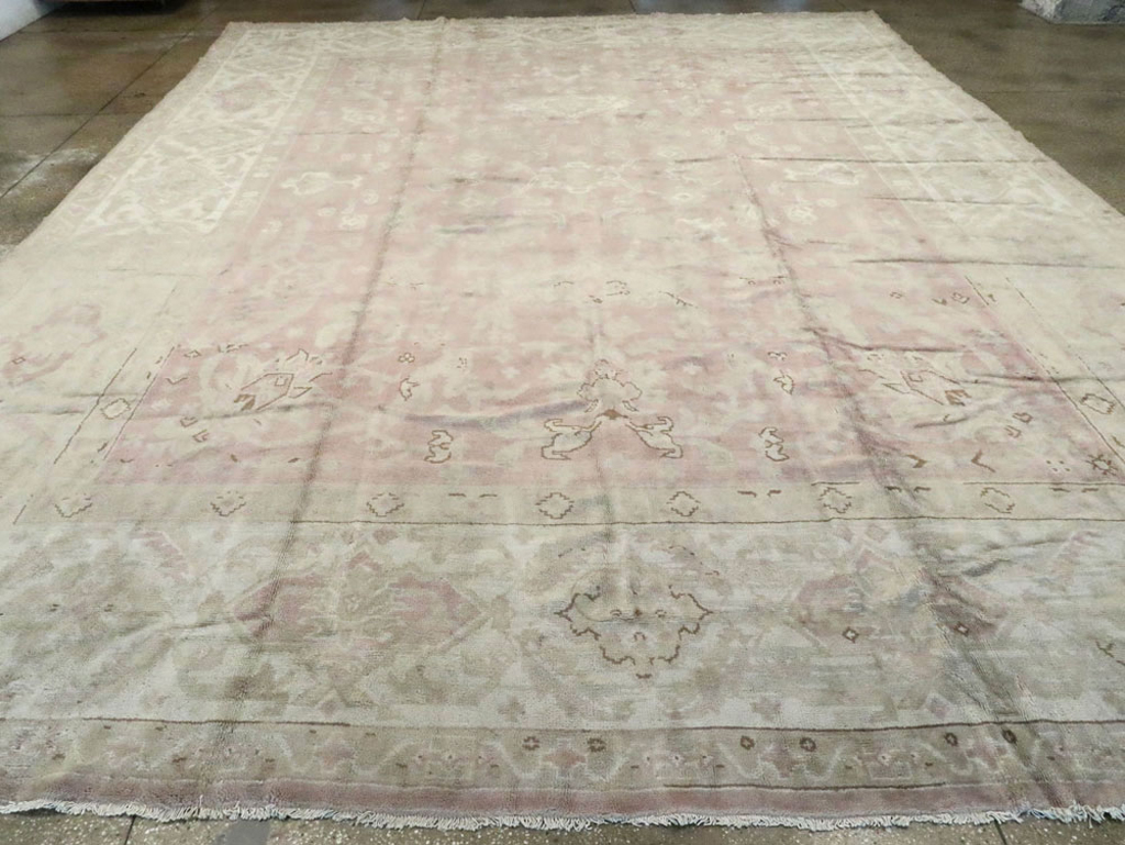 Antique European Oushak Carpet, No.16839 - Gss