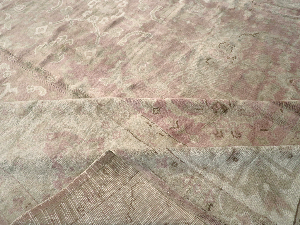 Antique European Oushak Carpet, No.16839 - Gss