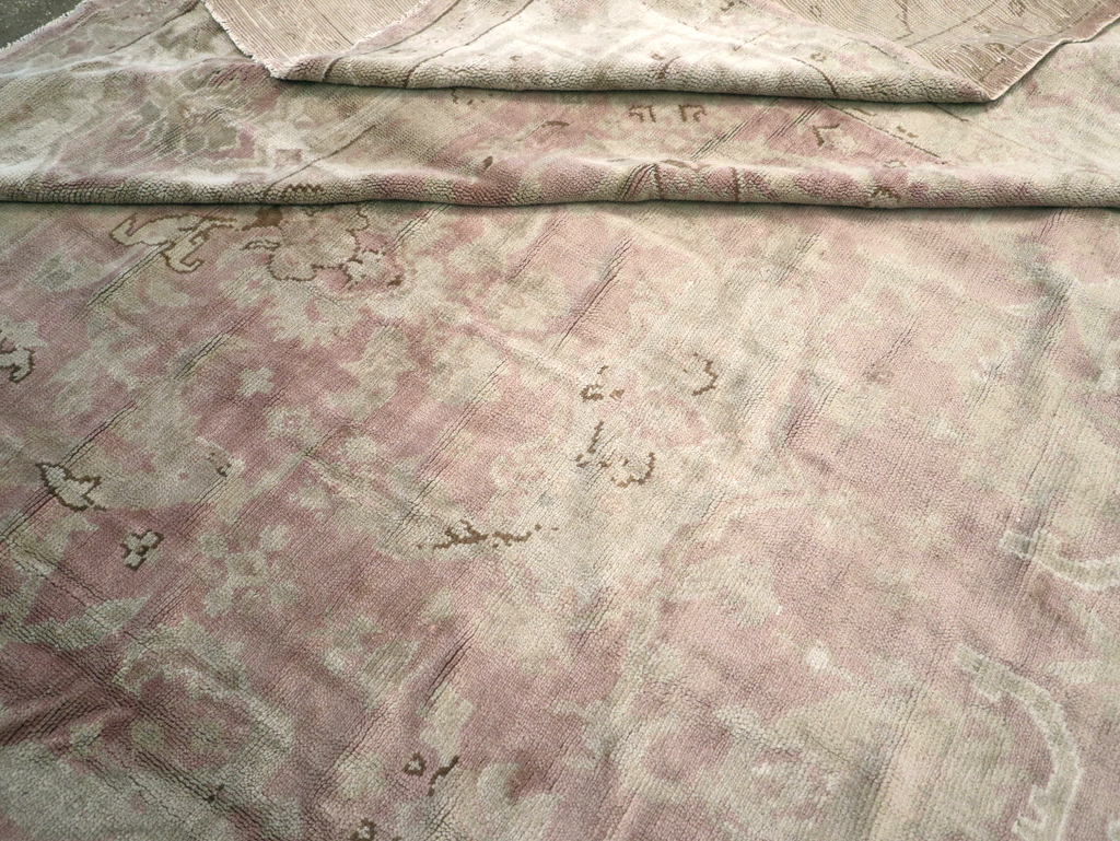 Antique European Oushak Carpet, No.16839 - Gss