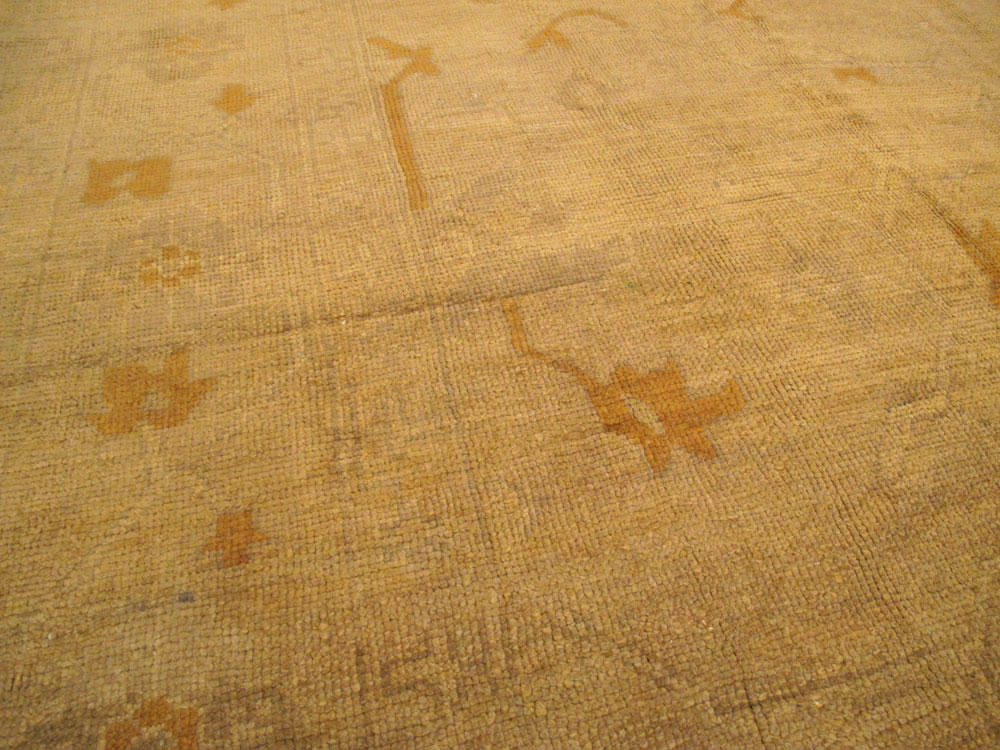 Antique Turkish Oushak Square Carpet, No.16840 - Gss