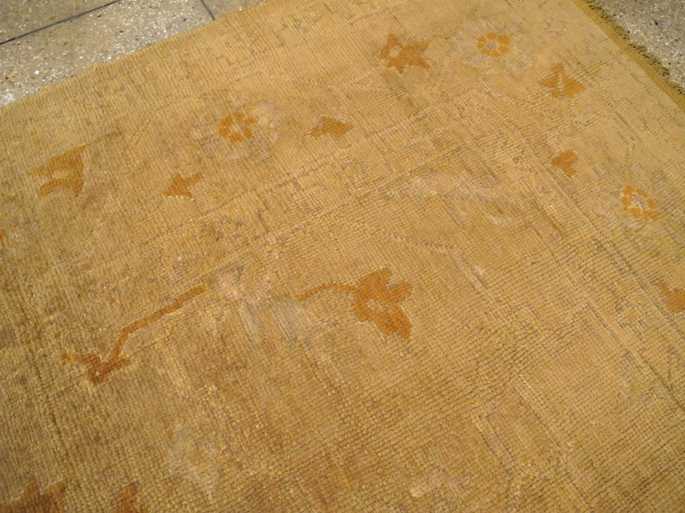 Antique Turkish Oushak Square Carpet, No.16840 - Gss