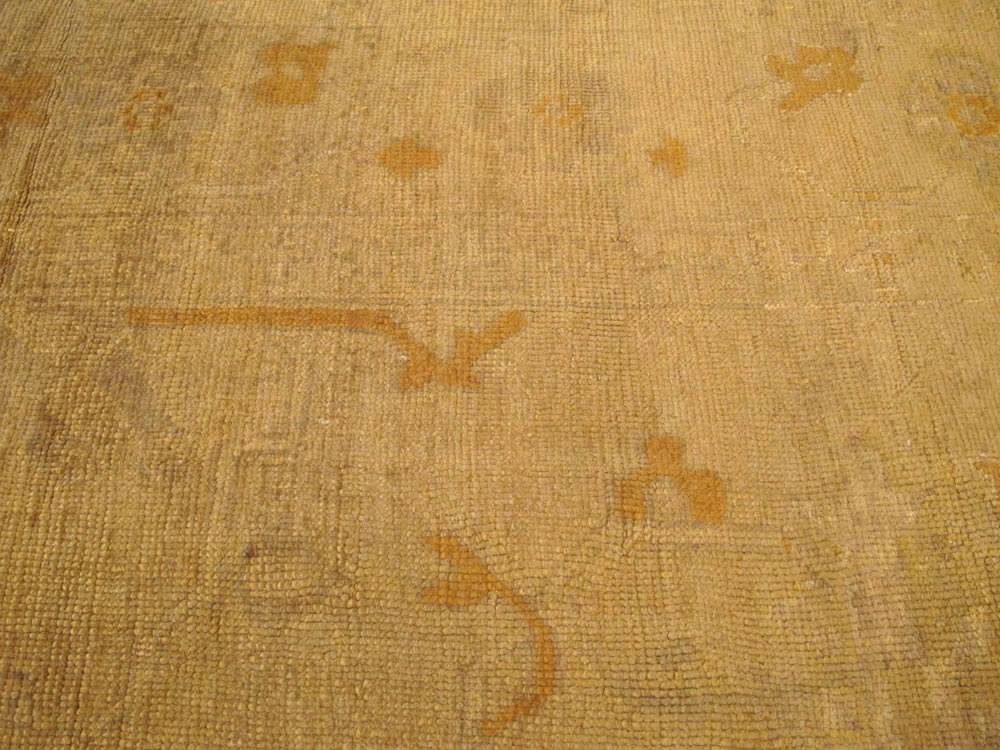 Antique Turkish Oushak Square Carpet, No.16840 - Gss