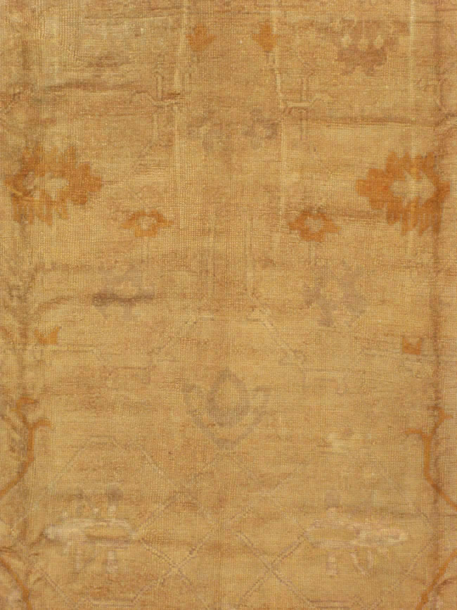 Antique Turkish Oushak Square Carpet, No.16840 - Gss