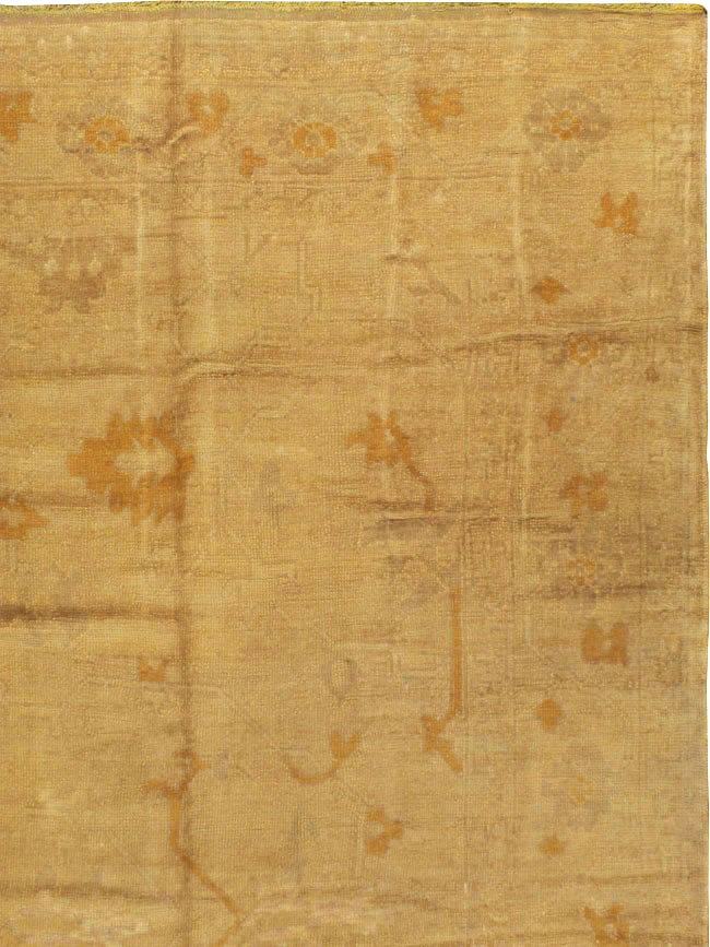 Antique Turkish Oushak Square Carpet, No.16840 - Gss