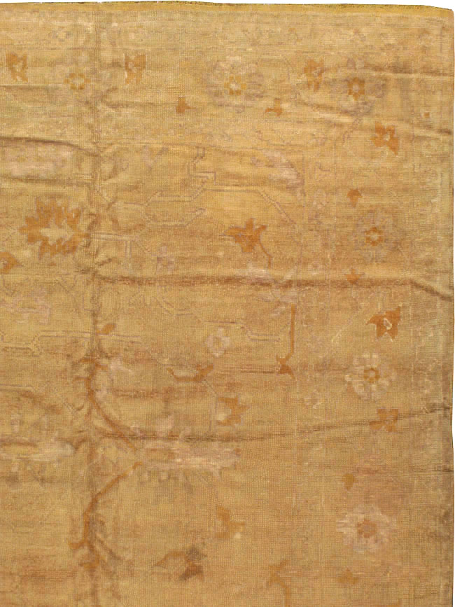 Antique Turkish Oushak Square Carpet, No.16840 - Gss