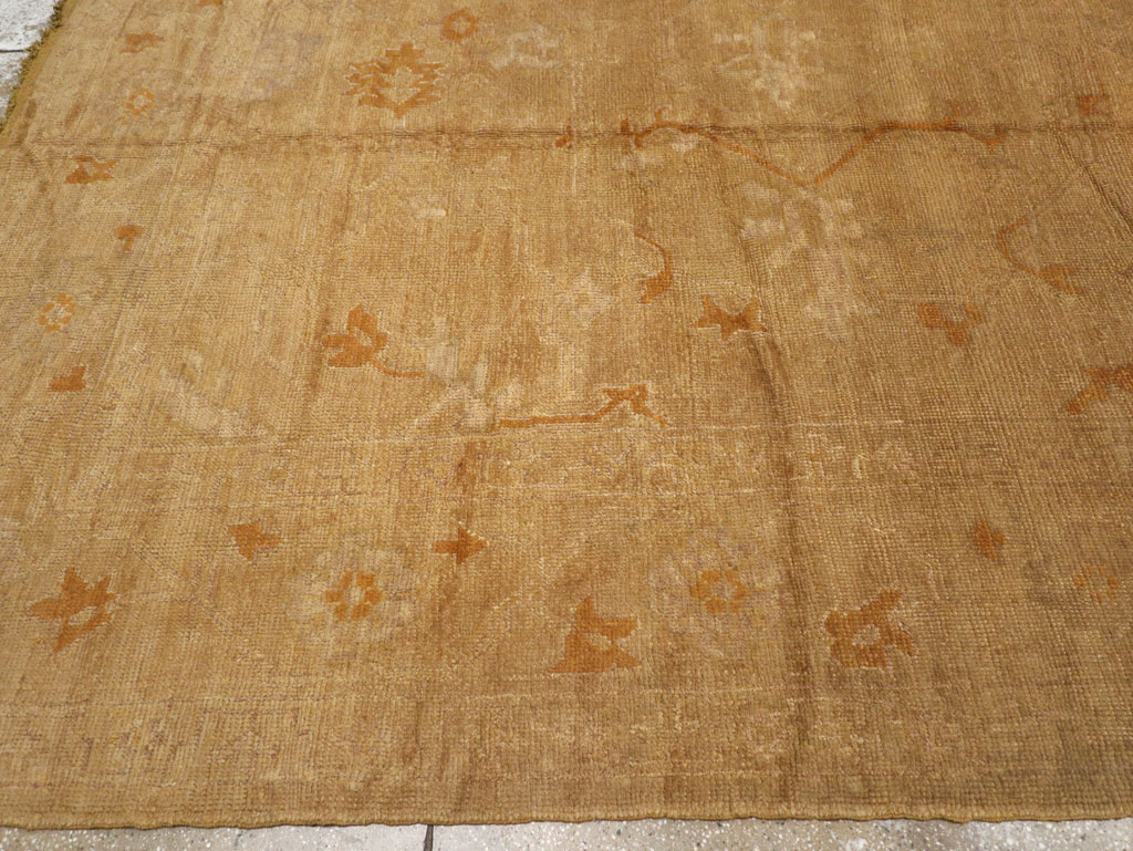 Antique Turkish Oushak Square Carpet, No.16840 - Gss
