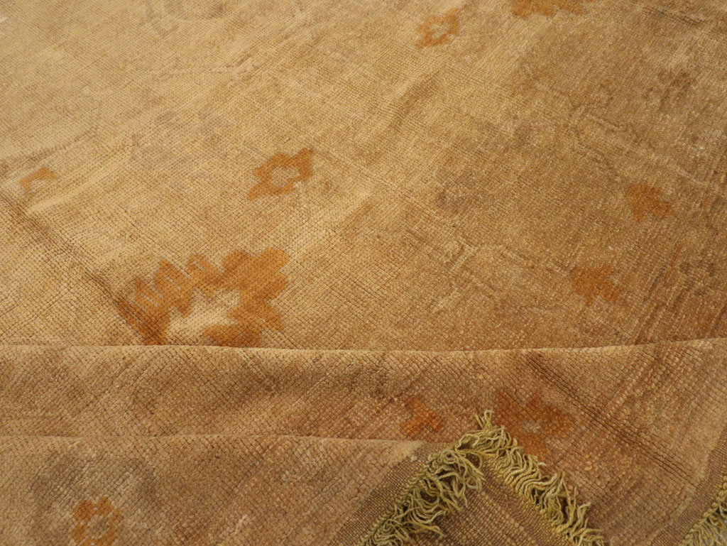 Antique Turkish Oushak Square Carpet, No.16840 - Gss