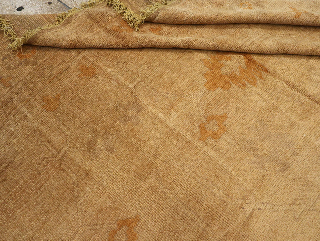 Antique Turkish Oushak Square Carpet, No.16840 - Gss