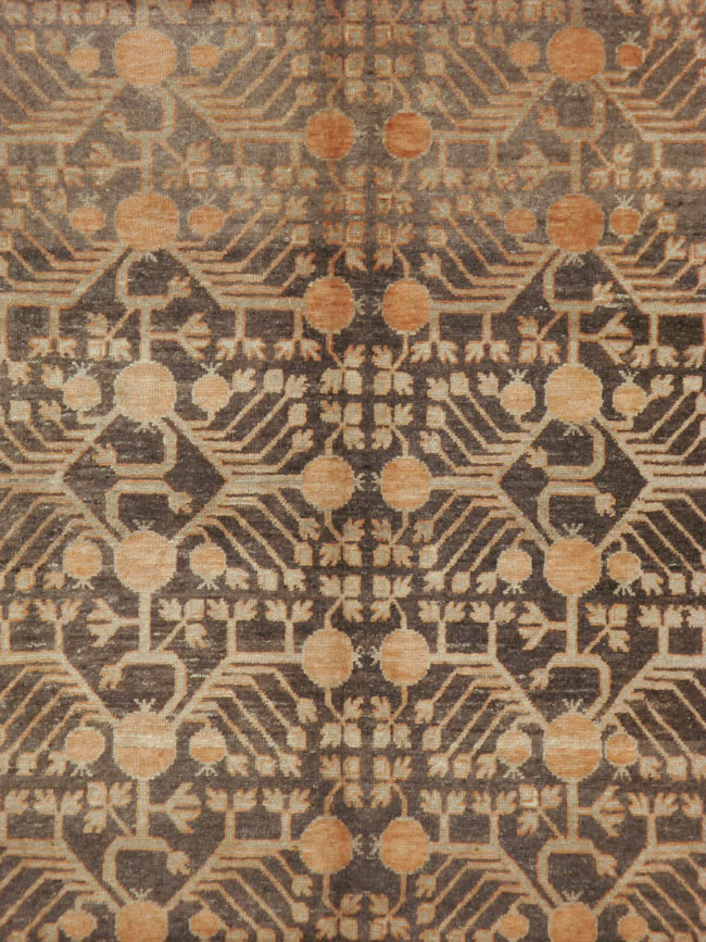 Antique East Turkestan Khotan Carpet, No.16875 - Gss