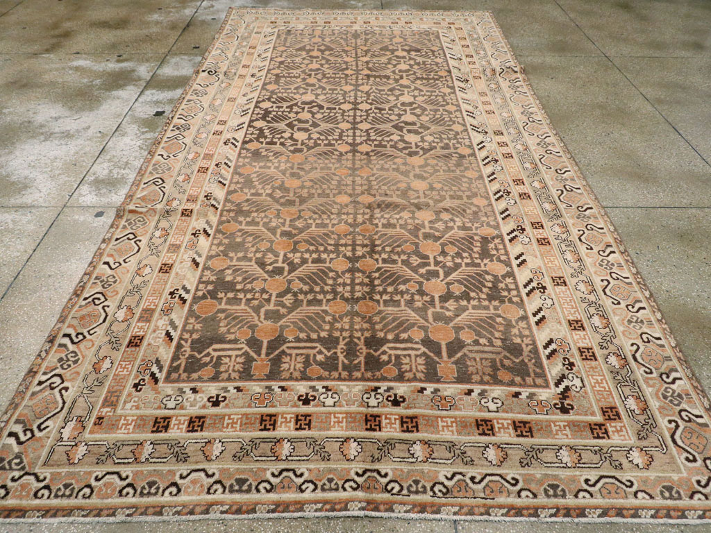 Antique East Turkestan Khotan Carpet, No.16875 - Gss