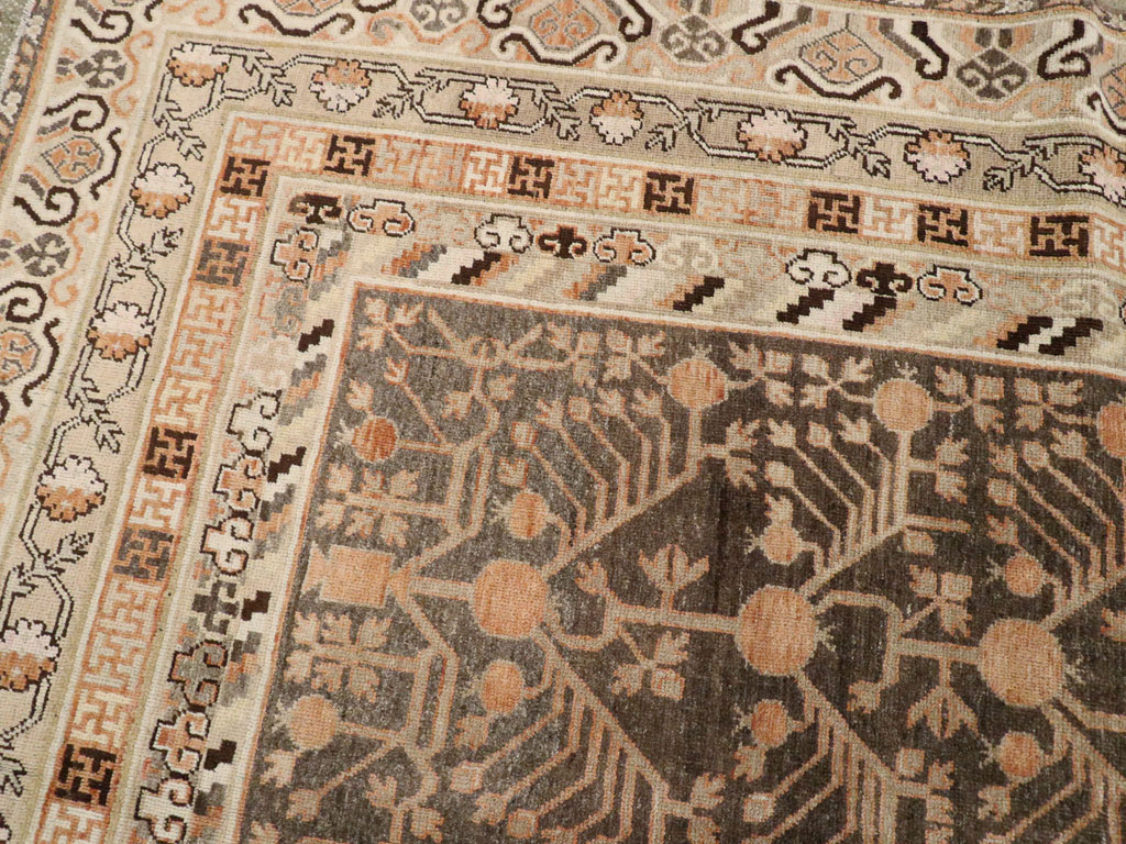 Antique East Turkestan Khotan Carpet, No.16875 - Gss