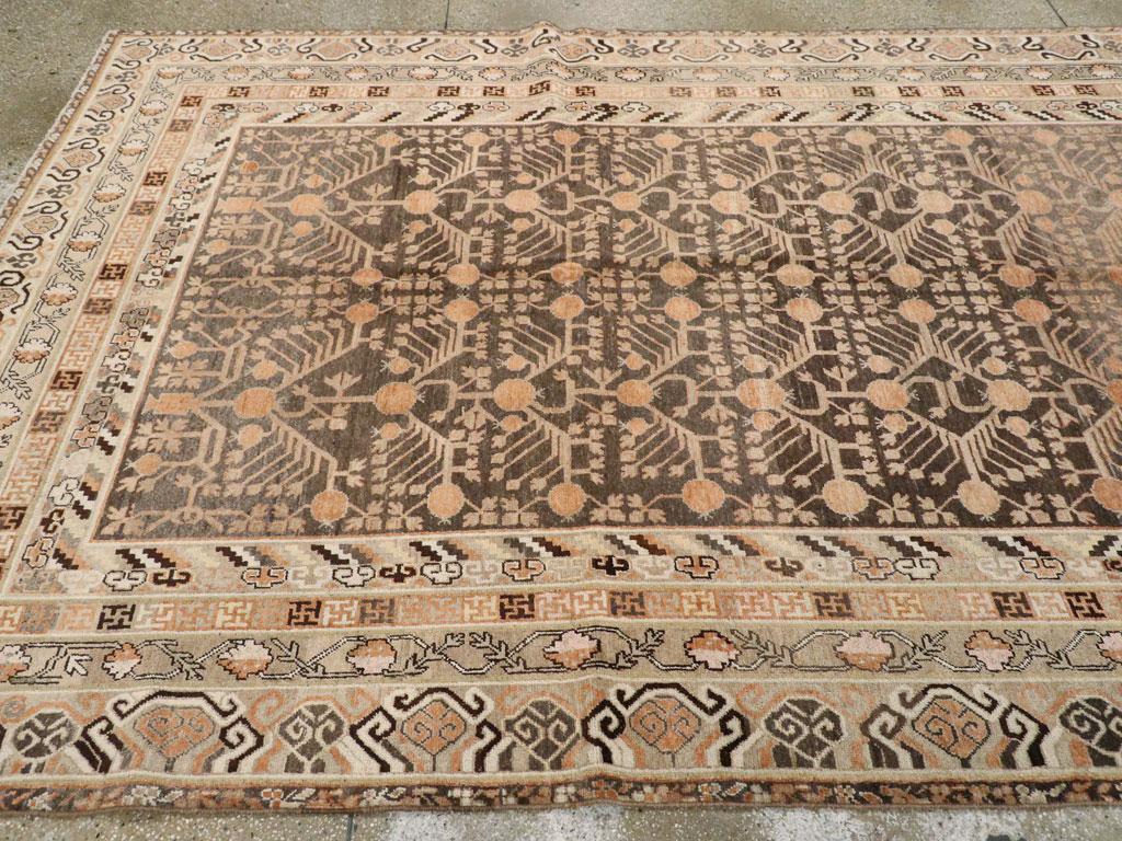 Antique East Turkestan Khotan Carpet, No.16875 - Gss