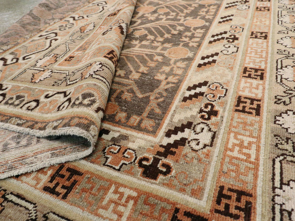 Antique East Turkestan Khotan Carpet, No.16875 - Gss