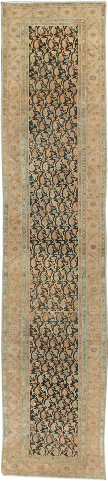 Vintage Persian Malayer Runner, No.16893 - Gss
