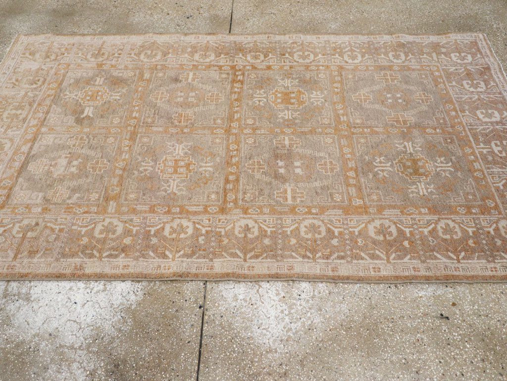 Vintage East Turkestan Khotan Rug, No.16897 - Gss