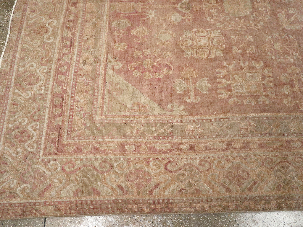Vintage East Turkestan Khotan Carpet, No.16902 - Gss