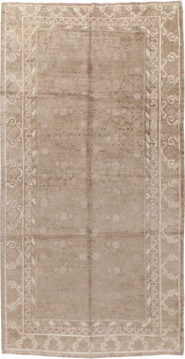 Vintage East Turkestan Khotan Carpet, No.16912 - Gss