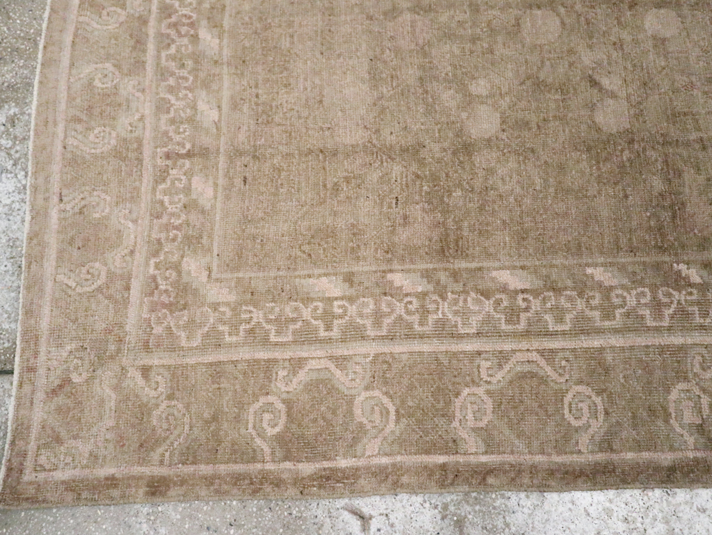 Vintage East Turkestan Khotan Carpet, No.16912 - Gss