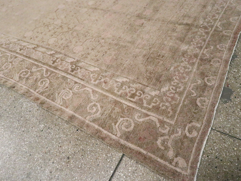 Vintage East Turkestan Khotan Carpet, No.16912 - Gss