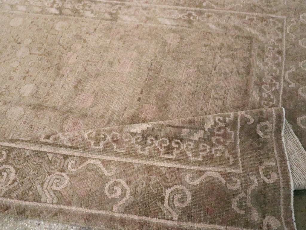 Vintage East Turkestan Khotan Carpet, No.16912 - Gss