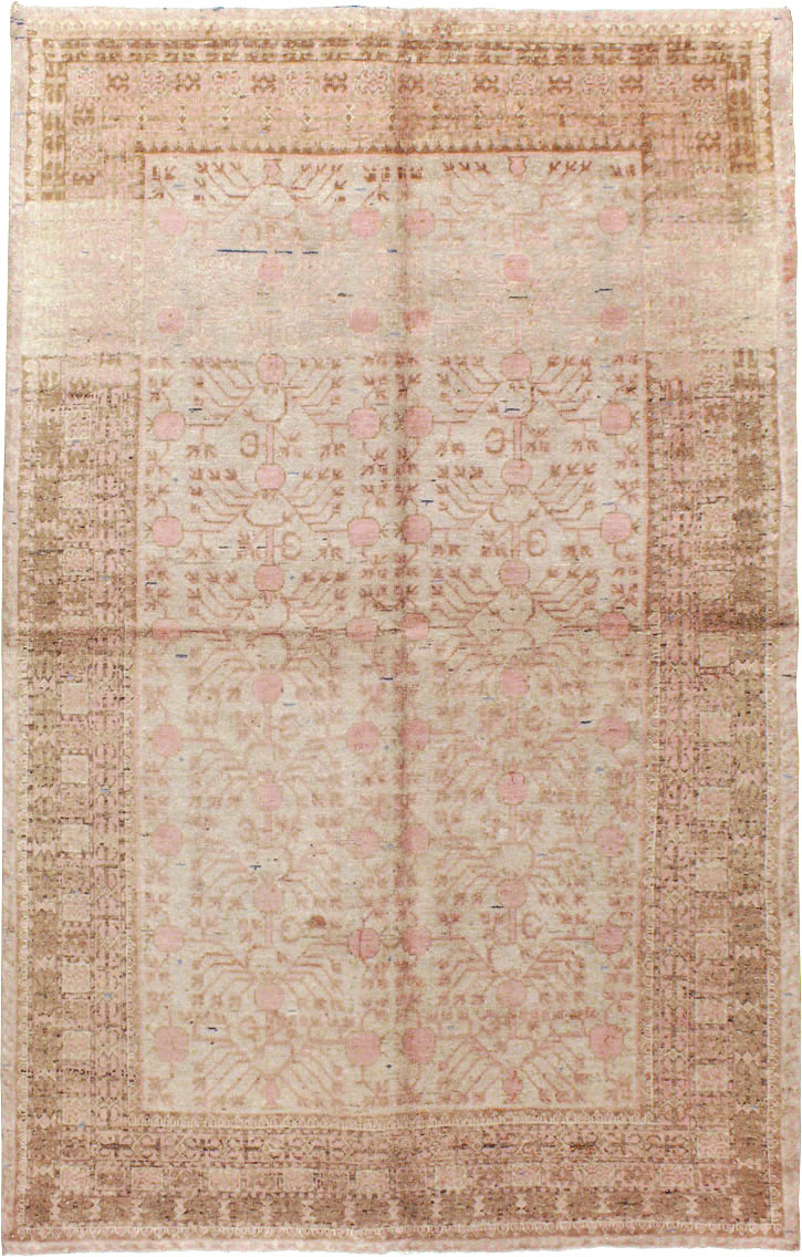 Vintage East Turkestan Khotan Carpet, No.16915 - Gss