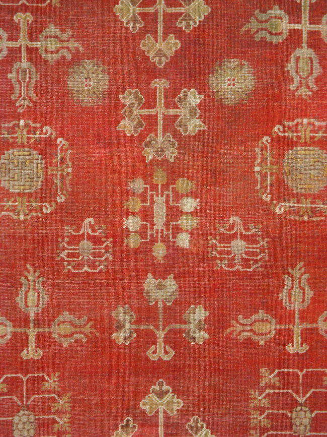 Vintage East Turkestan Khotan Carpet, No.16923 - Gss