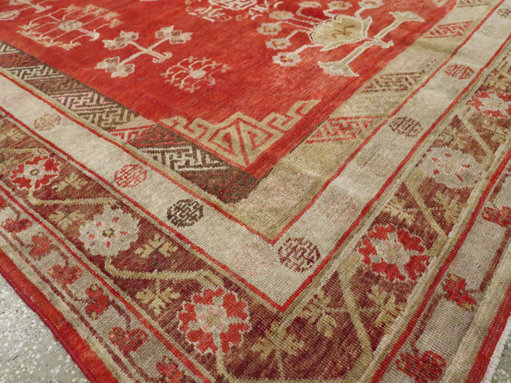 Vintage East Turkestan Khotan Carpet, No.16923 - Gss