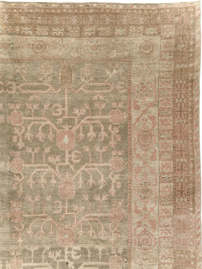 Antique East Turkestan Khotan Wide Gallery Runner, No.16928 - Gss