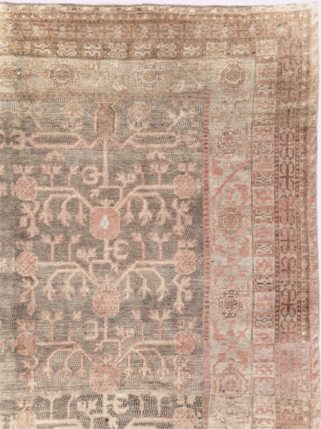 Antique East Turkestan Khotan Wide Gallery Runner, No.16928 - Gss