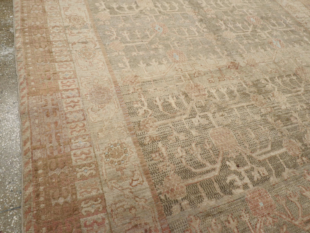 Antique East Turkestan Khotan Wide Gallery Runner, No.16928 - Gss