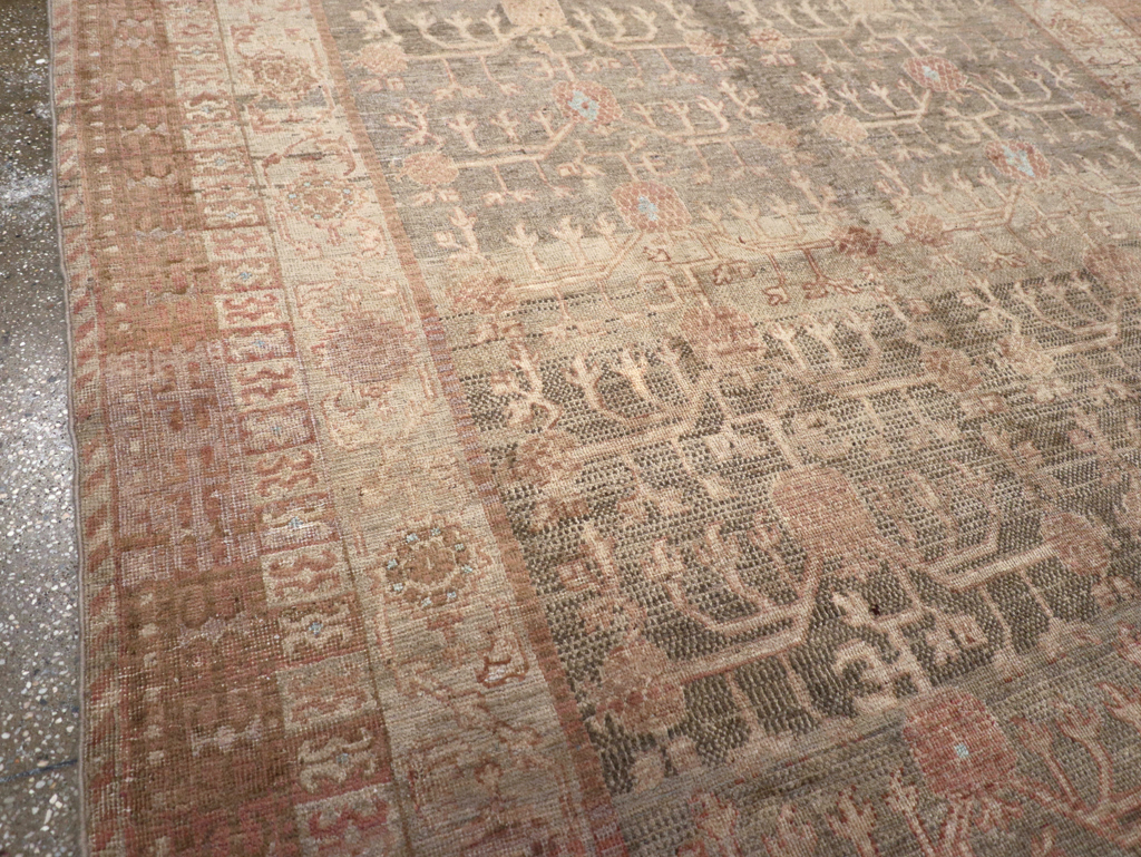 Antique East Turkestan Khotan Wide Gallery Runner, No.16928 - Gss