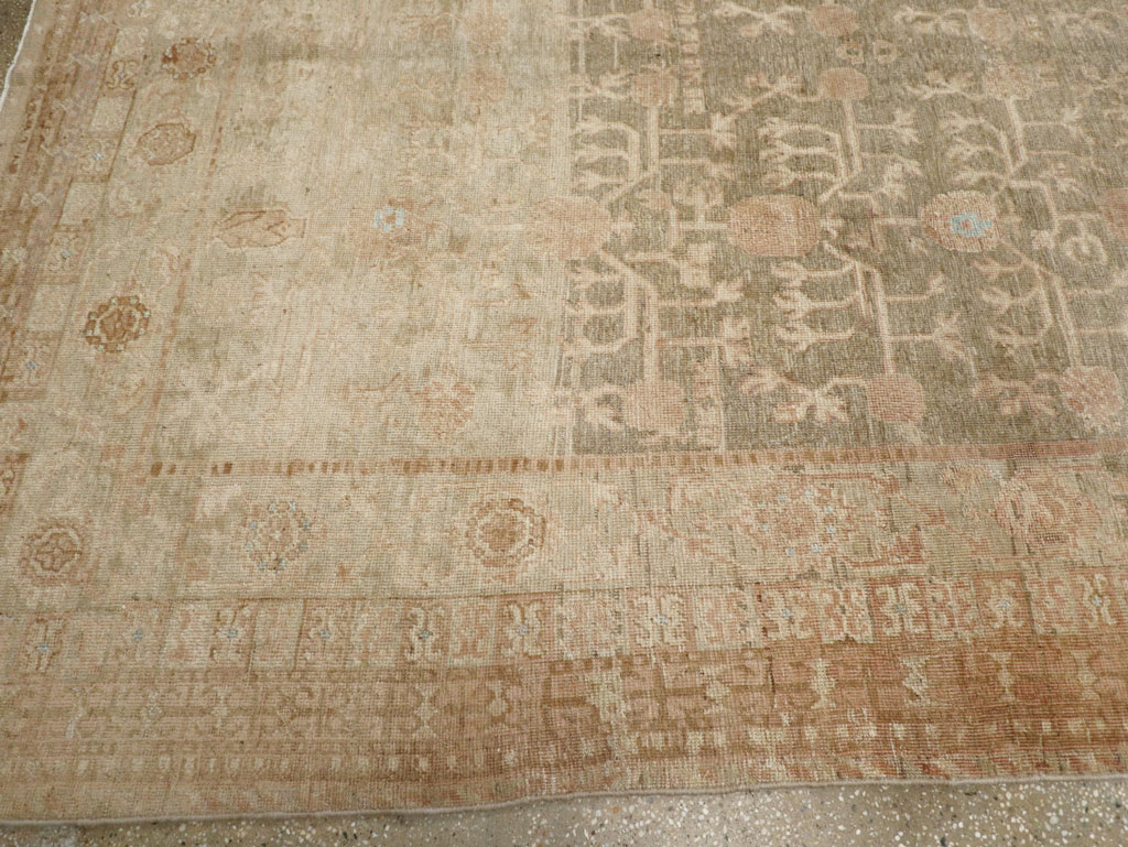 Antique East Turkestan Khotan Wide Gallery Runner, No.16928 - Gss