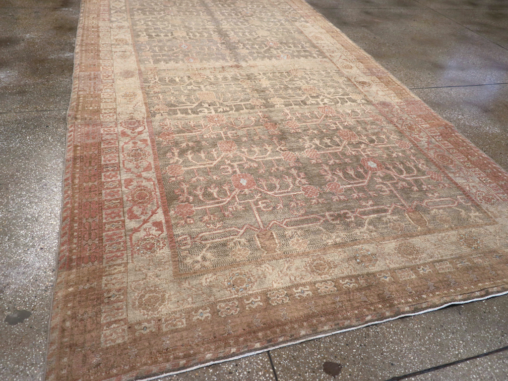 Antique East Turkestan Khotan Wide Gallery Runner, No.16928 - Gss