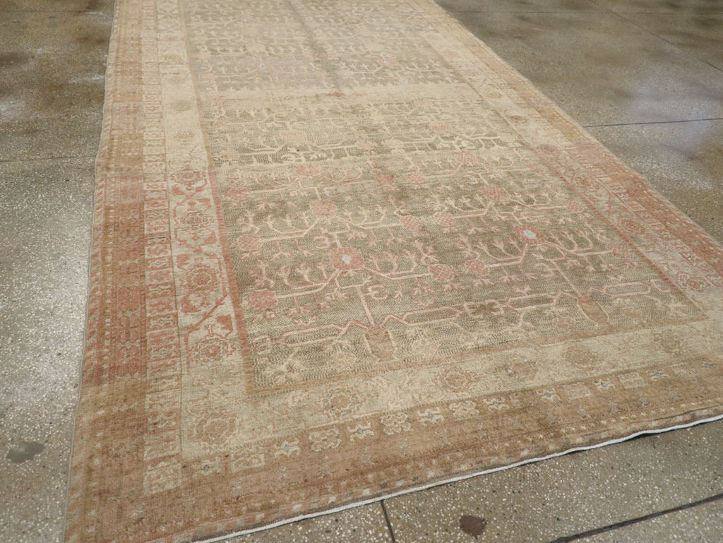 Antique East Turkestan Khotan Wide Gallery Runner, No.16928 - Gss