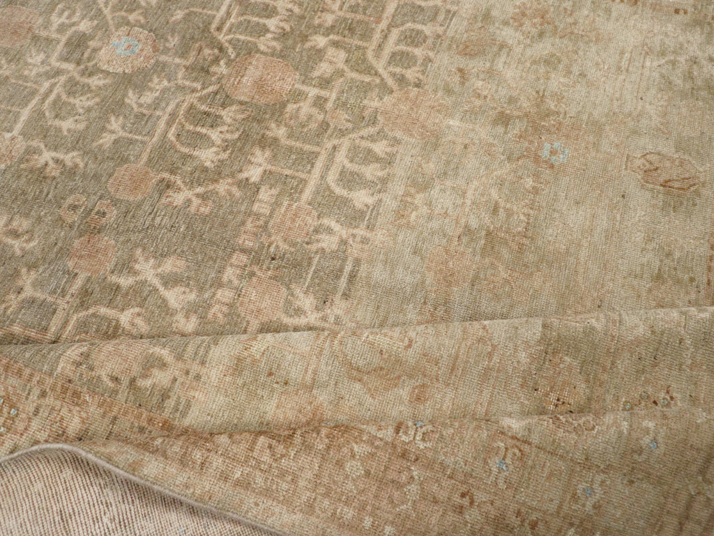 Antique East Turkestan Khotan Wide Gallery Runner, No.16928 - Gss