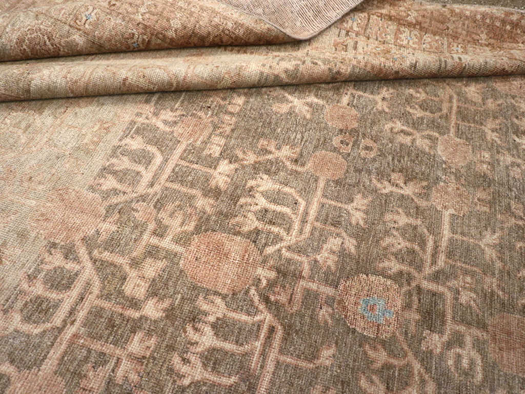 Antique East Turkestan Khotan Wide Gallery Runner, No.16928 - Gss