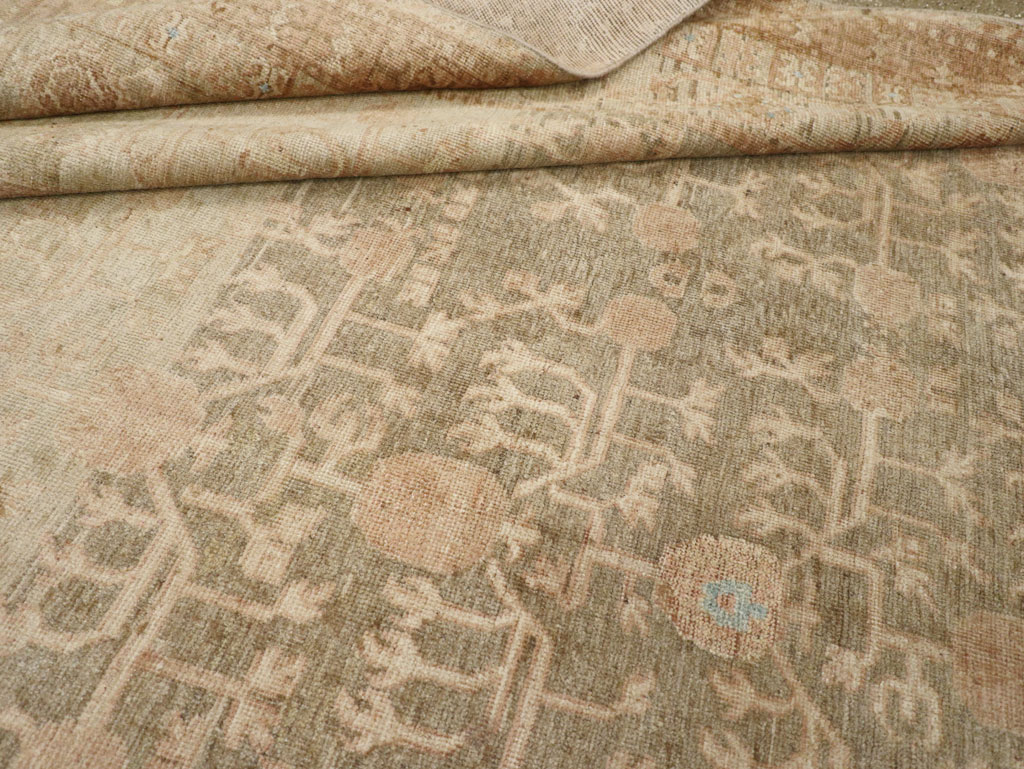 Antique East Turkestan Khotan Wide Gallery Runner, No.16928 - Gss