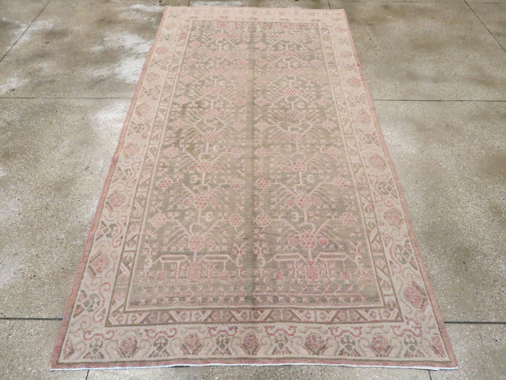 Vintage East Turkestan Khotan Carpet, No.16938 - Gss