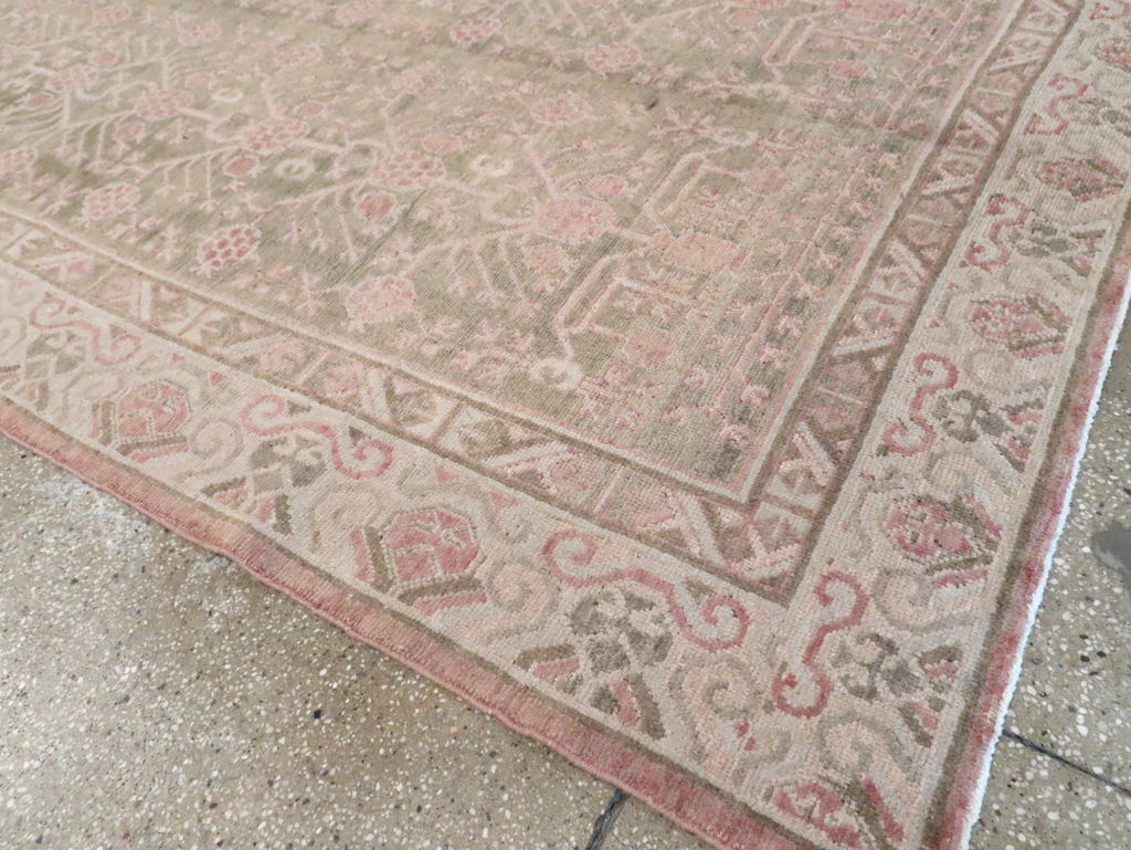 Vintage East Turkestan Khotan Carpet, No.16938 - Gss