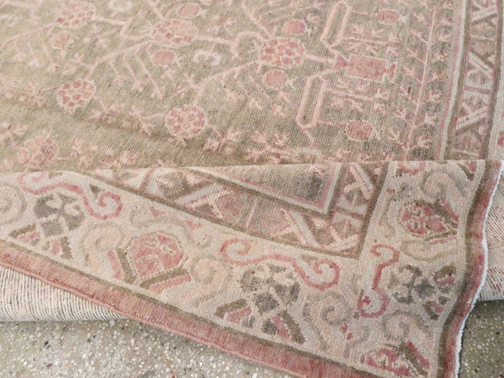 Vintage East Turkestan Khotan Carpet, No.16938 - Gss