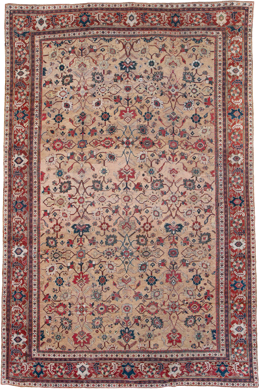 Antique Persian Mahal Carpet, No.16950 - Gss
