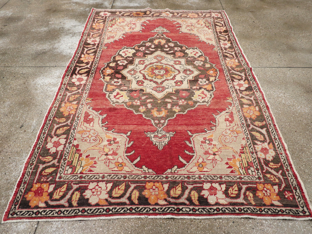 Antique Turkish Oushak Carpet, No.16975 - Gss