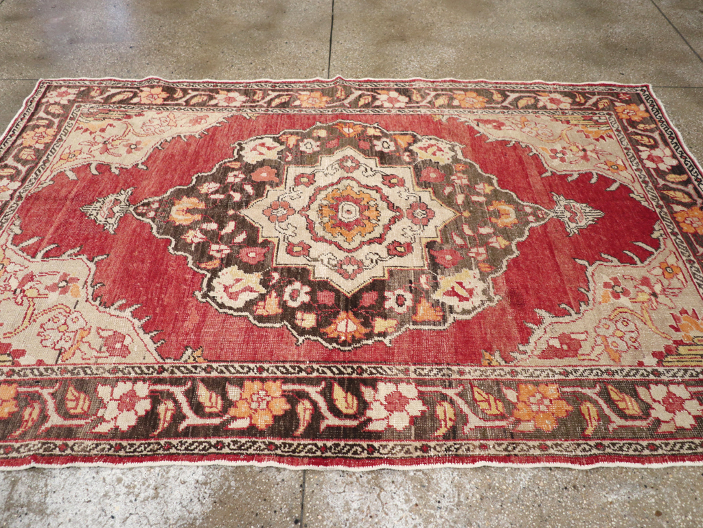Antique Turkish Oushak Carpet, No.16975 - Gss