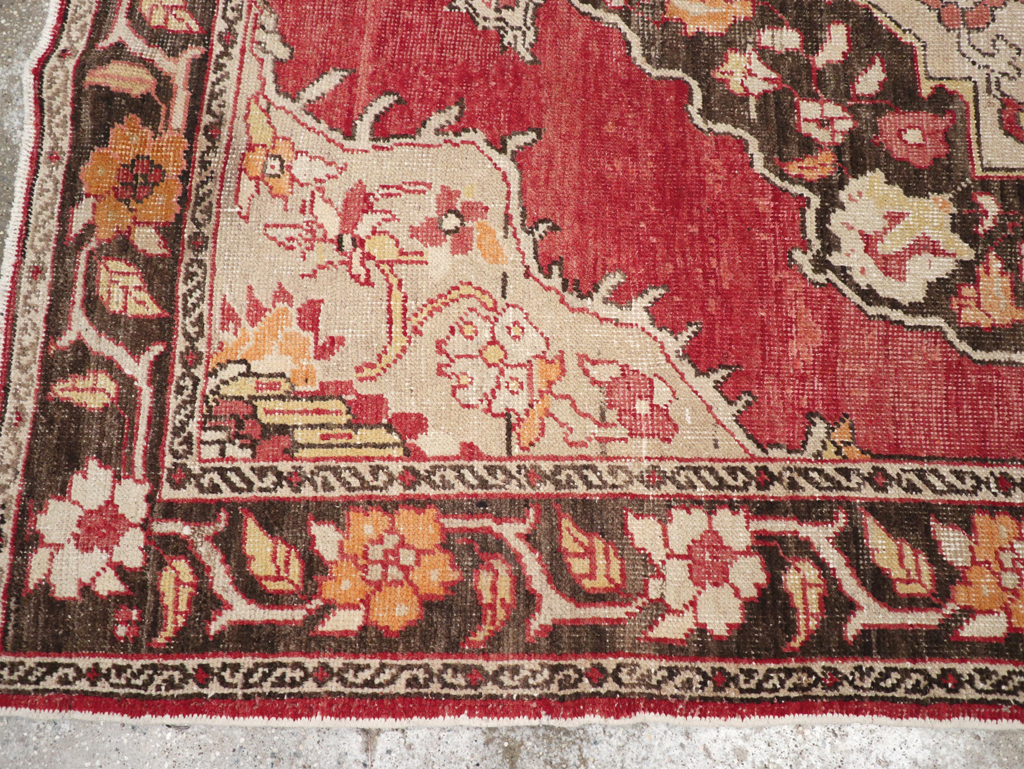 Antique Turkish Oushak Carpet, No.16975 - Gss