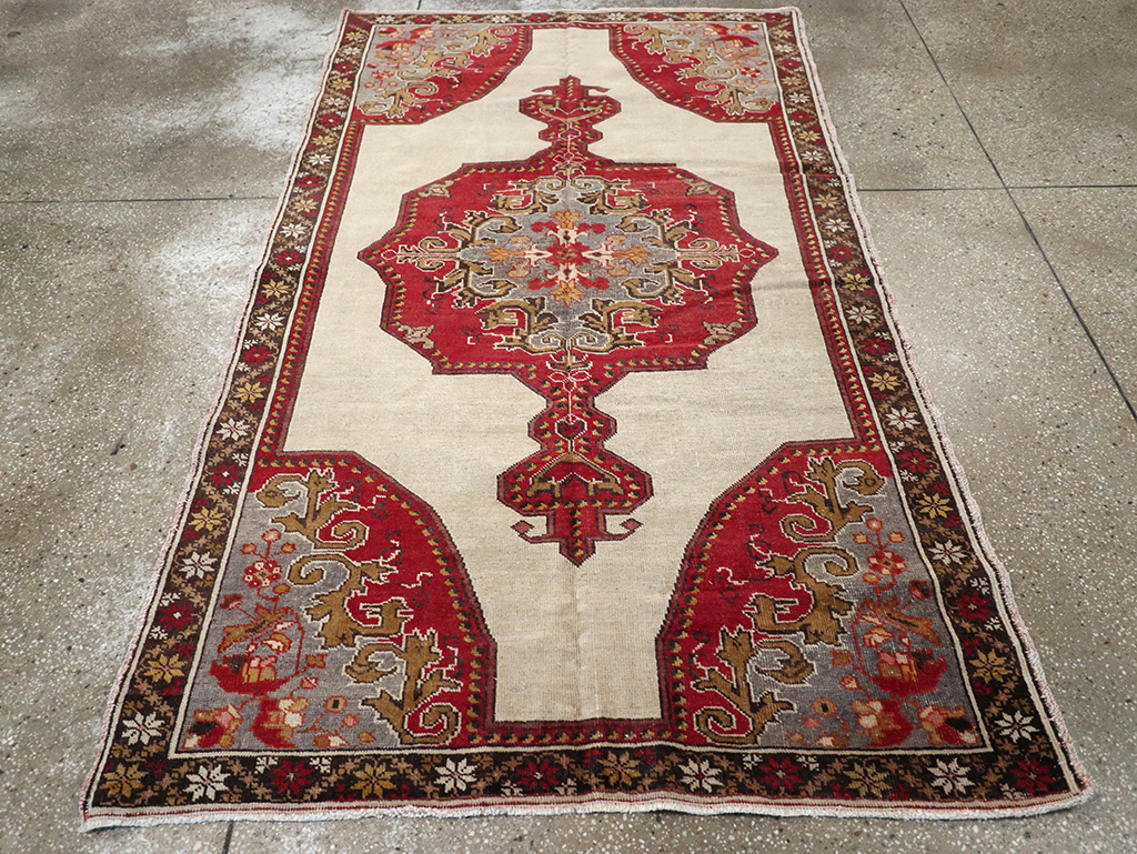 Vintage Turkish Oushak Rug, No.16982 - Gss