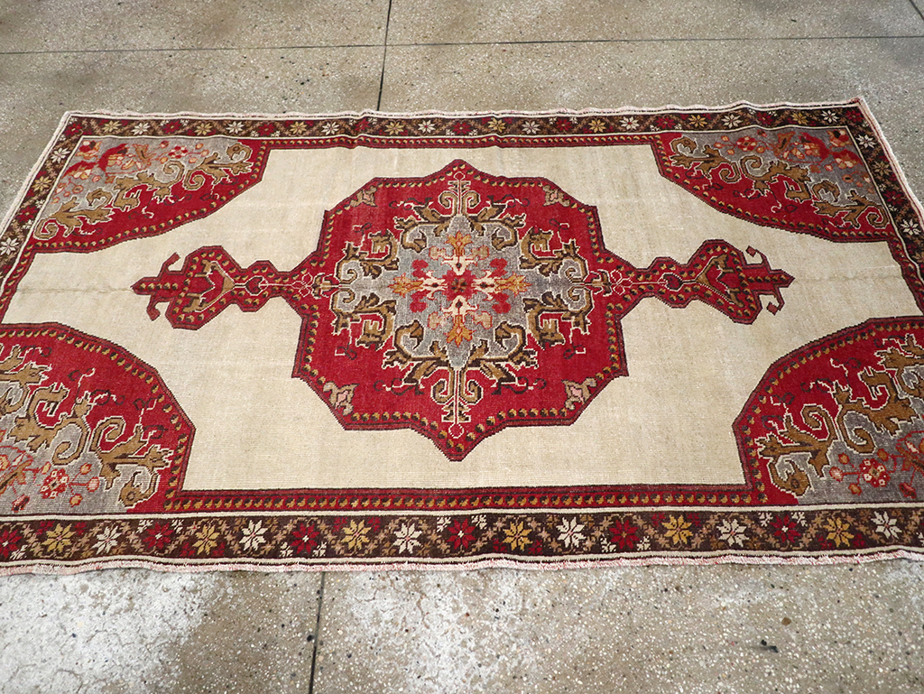 Vintage Turkish Oushak Rug, No.16982 - Gss