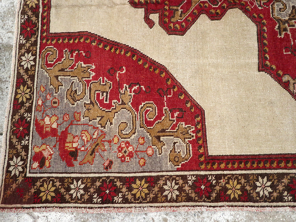 Vintage Turkish Oushak Rug, No.16982 - Gss