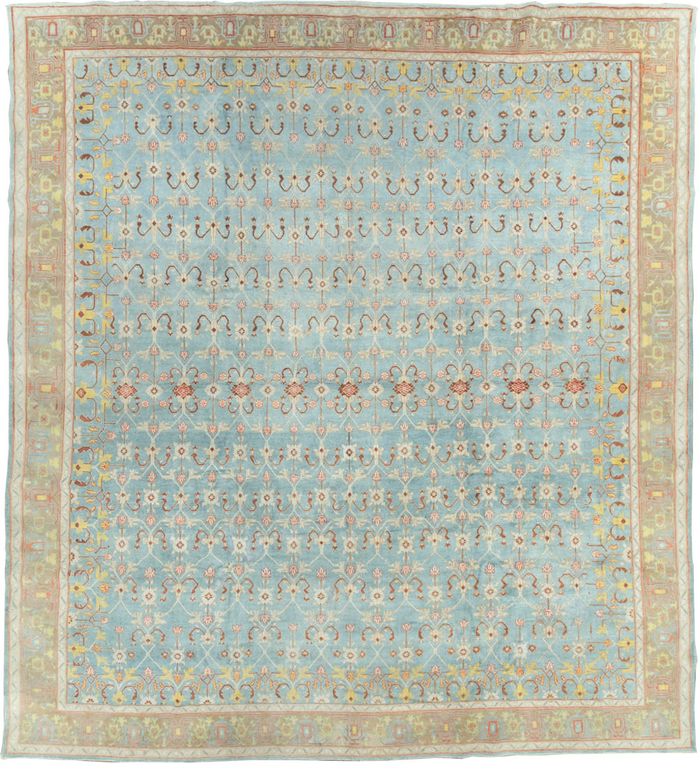 Antique Indian Cotton Agra Carpet, No.16988 - Gss